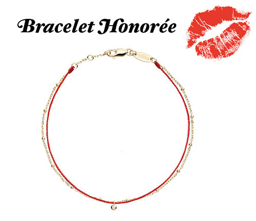 bracelet or diamant fil honorée redline